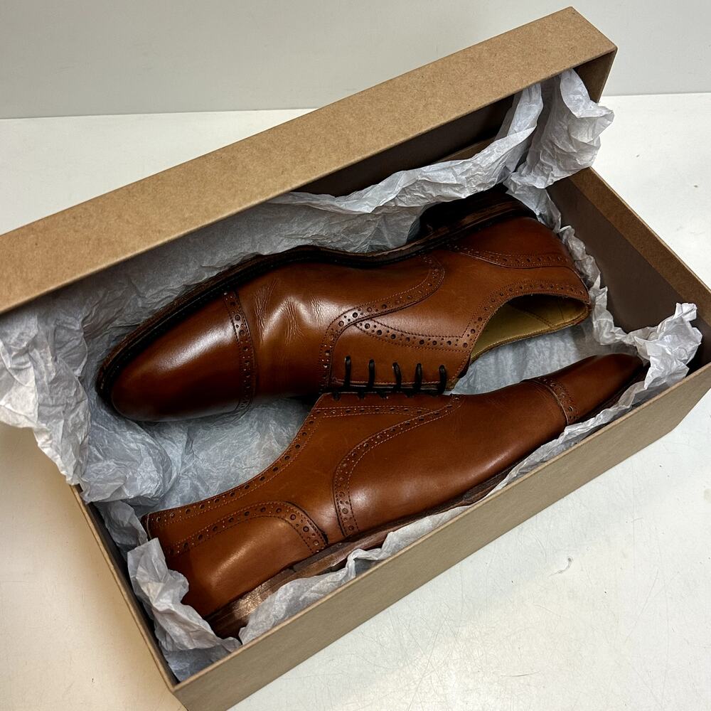 EXCELLENT Meermin Oxford Tan Antique Calf Goodyear welt 101513 UK 9.5 US 10.5 D - Picture 2 of 15